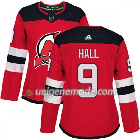 Dame Eishockey New Jersey Devils Trikot Taylor Hall 9 Adidas 2017-2018 Rot Authentic